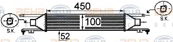 HELLA 8ML376755731 Інтеркулер