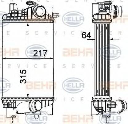 OPEL 13 28 3251 Інтеркулер