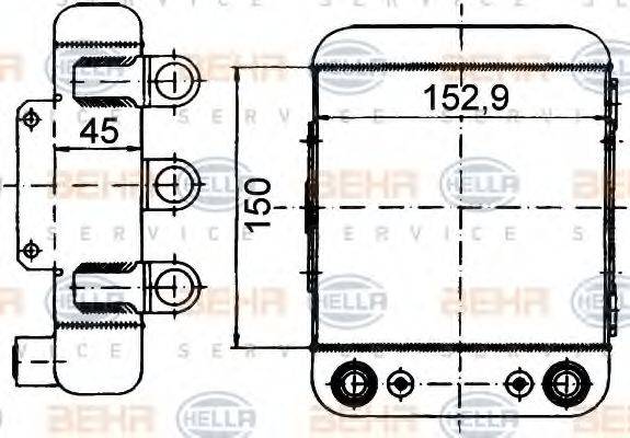 AUDI 4D0 317 021 C Олійний радіатор, автоматична коробка передач