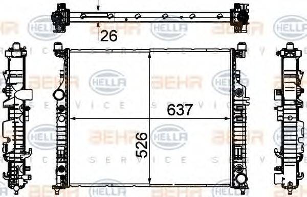 MERCEDES-BENZ A 251 500 04 03 Радіатор, охолодження двигуна