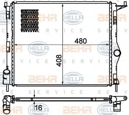 RENAULT 8200735038 Радіатор, охолодження двигуна