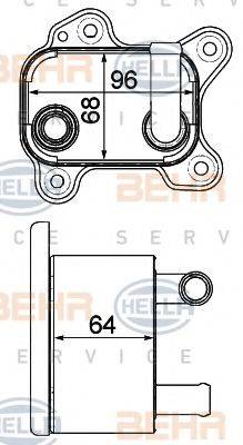 ISUZU 89808-09880 Олійний радіатор, автоматична коробка передач