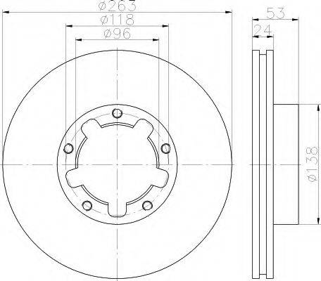 BENDIX 561708B гальмівний диск