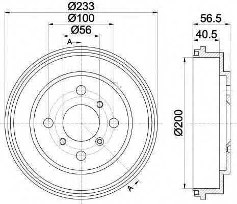 BRAKE ENGINEERING DR962318 Гальмівний барабан