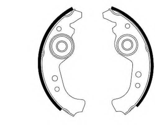 SKODA XE028165299B Комплект гальмівних колодок