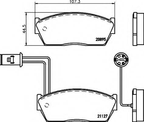 ROVER GBP 90310 AF Комплект гальмівних колодок, дискове гальмо