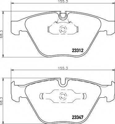 BMW 3411228764 Комплект гальмівних колодок, дискове гальмо