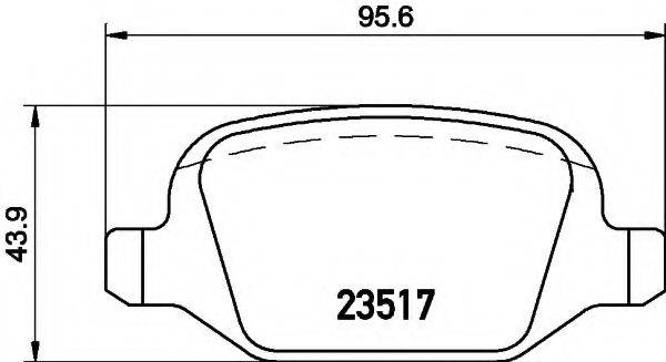REMSA 727.10 Комплект гальмівних колодок, дискове гальмо