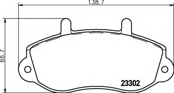 OPEL 9112777 Комплект гальмівних колодок, дискове гальмо