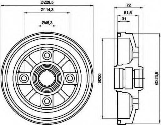 MAZDA G03026251B Гальмівний барабан