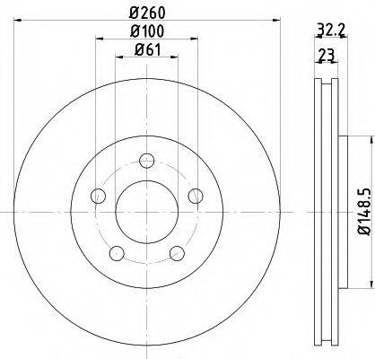 CHRYSLER 4879227AA гальмівний диск