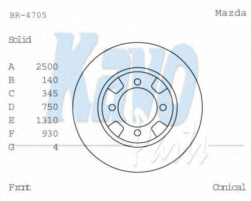 KAVO PARTS BR-4705