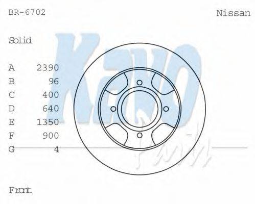 NPS N330N00 гальмівний диск