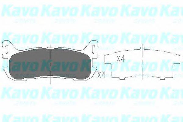 KAVO PARTS KBP4540 Комплект гальмівних колодок, дискове гальмо