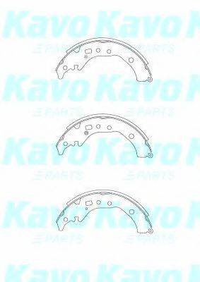 TOYOTA 04495B1250 Комплект гальмівних колодок