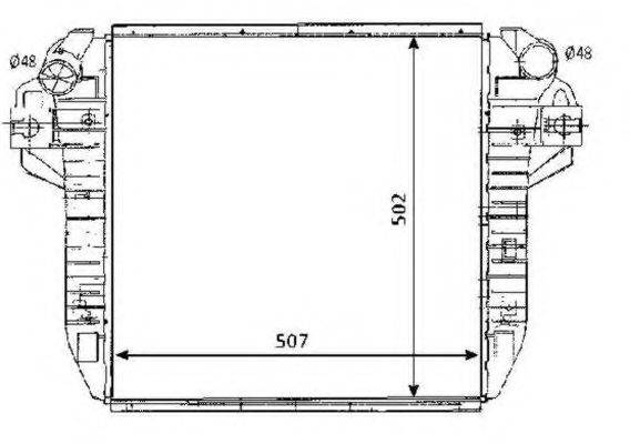 JEEP 3E10145D Інтеркулер