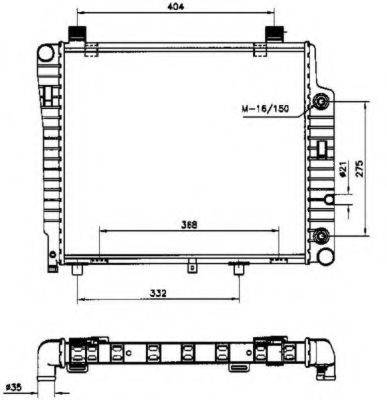 NRF 50534 Радіатор, охолодження двигуна