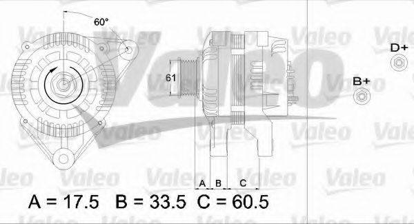 VAUXHALL R1530002 Генератор