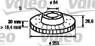 BOSCH 0986AB6144 гальмівний диск