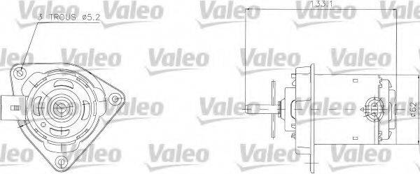 RENAULT 7701041302 Електродвигун, вентилятор радіатора