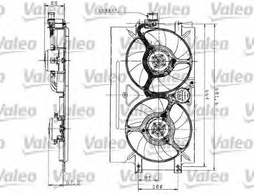 SEAT 6K0121191L Електродвигун, вентилятор радіатора