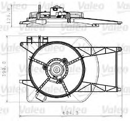 FIAT 46814699 Електродвигун, вентилятор радіатора