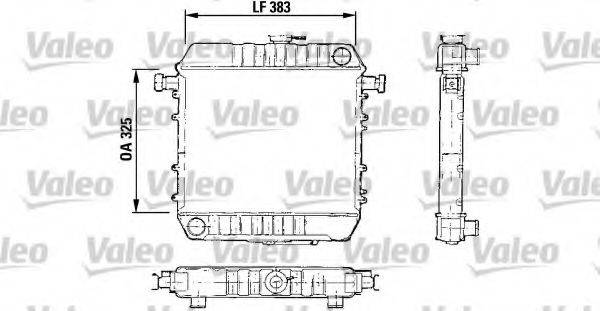 VALEO 730150 Радіатор, охолодження двигуна