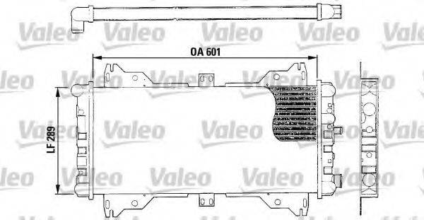 VALEO 730169 Радіатор, охолодження двигуна