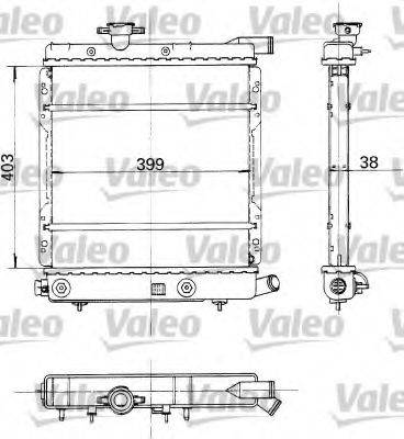 CHRYSLER 4546407 Радіатор, охолодження двигуна; Радіатор, Тяговий акумулятор