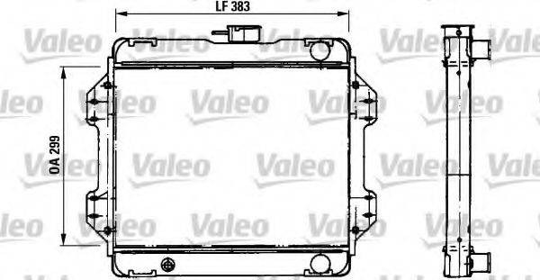 VALEO 730457 Радіатор, охолодження двигуна