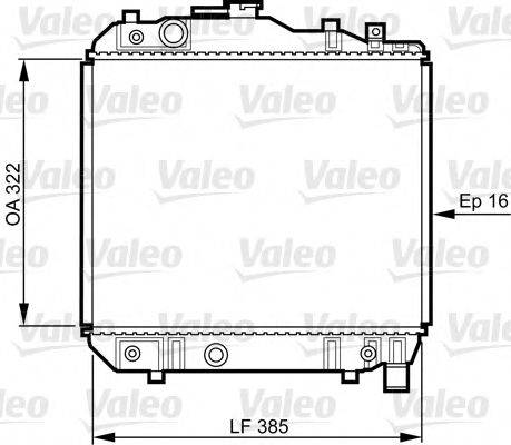 NPS M156A02 Радіатор, охолодження двигуна