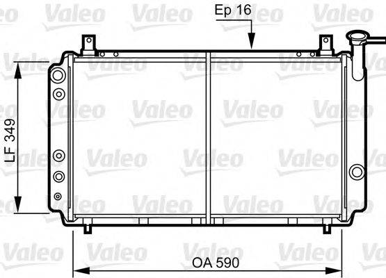 NISSAN 21460-52A00 Радіатор, охолодження двигуна