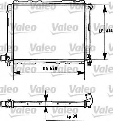 VALEO 731282 Радіатор, охолодження двигуна