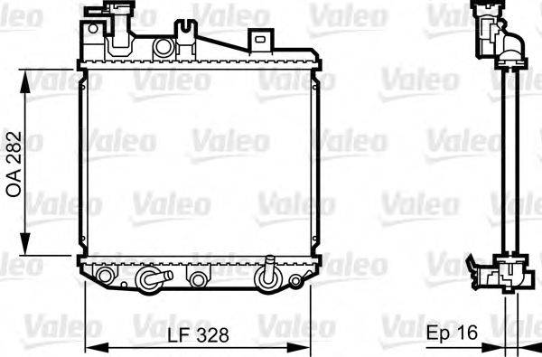 DAIHATSU 16400-87765-000 Радіатор, охолодження двигуна