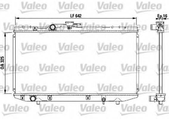 TOYOTA 16400-11320 Радіатор, охолодження двигуна