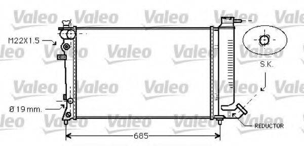 VALEO 731754 Радіатор, охолодження двигуна