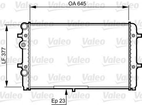 VALEO 732493 Радіатор, охолодження двигуна