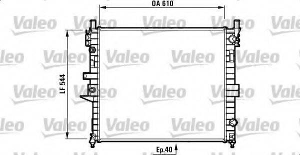 VALEO 732736 Радіатор, охолодження двигуна