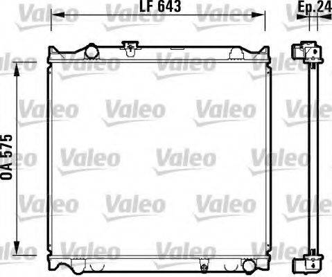 VALEO 734205 Радіатор, охолодження двигуна