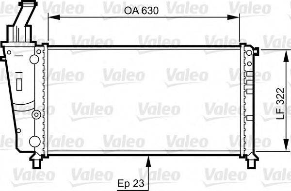 VALEO 734221 Радіатор, охолодження двигуна