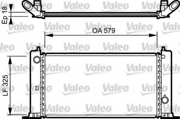 VALEO 734228 Радіатор, охолодження двигуна