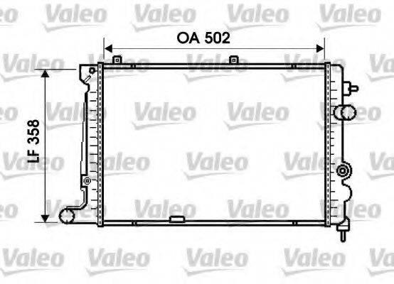 VALEO 734644 Радіатор, охолодження двигуна