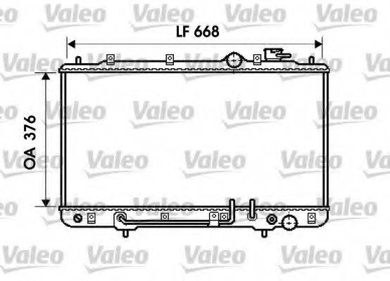 VALEO 734778 Радіатор, охолодження двигуна