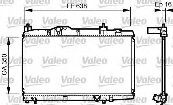 NPS T156A83 Радіатор, охолодження двигуна