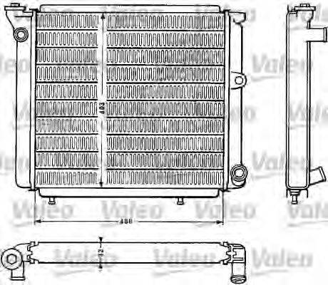 VALEO 810891 Радіатор, охолодження двигуна