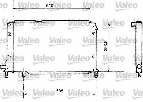 FIAT 82410255 Радіатор, охолодження двигуна