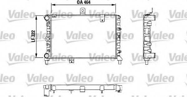 LANCIA 82429172 Радіатор, охолодження двигуна