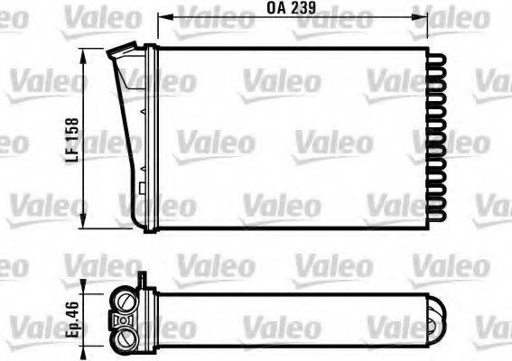 VAUXHALL 1618026 Теплообмінник, опалення салону