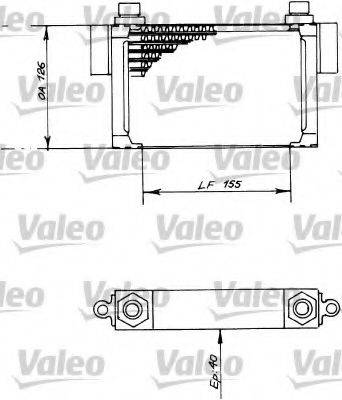 VALEO 816672 масляний радіатор, моторне масло