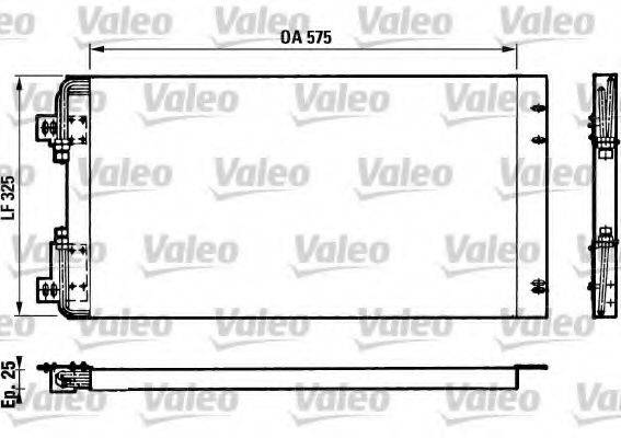 VALEO 816681 Конденсатор, кондиціонер